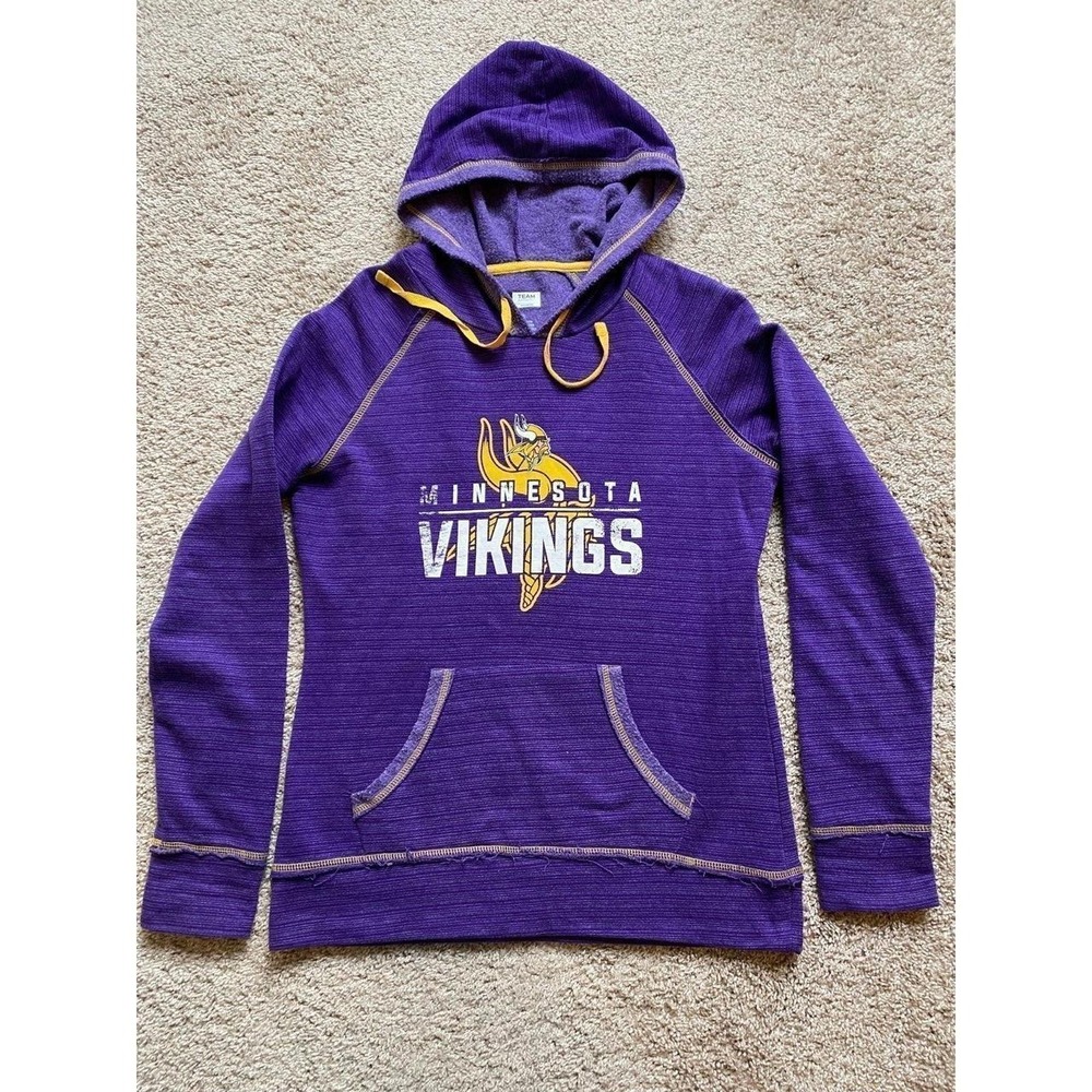NFL Vikings Shirt Minnesota Sweatshirt Hoodie Women Small Football s58